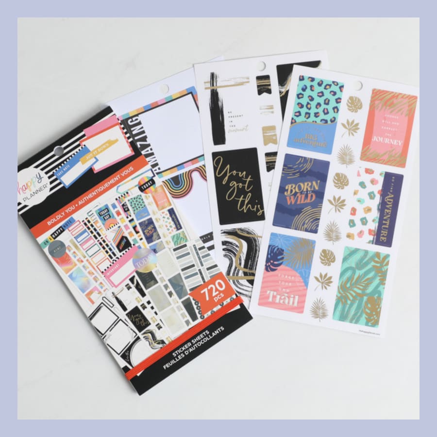 The Happy Planner límmiðar – Djarfur pakki