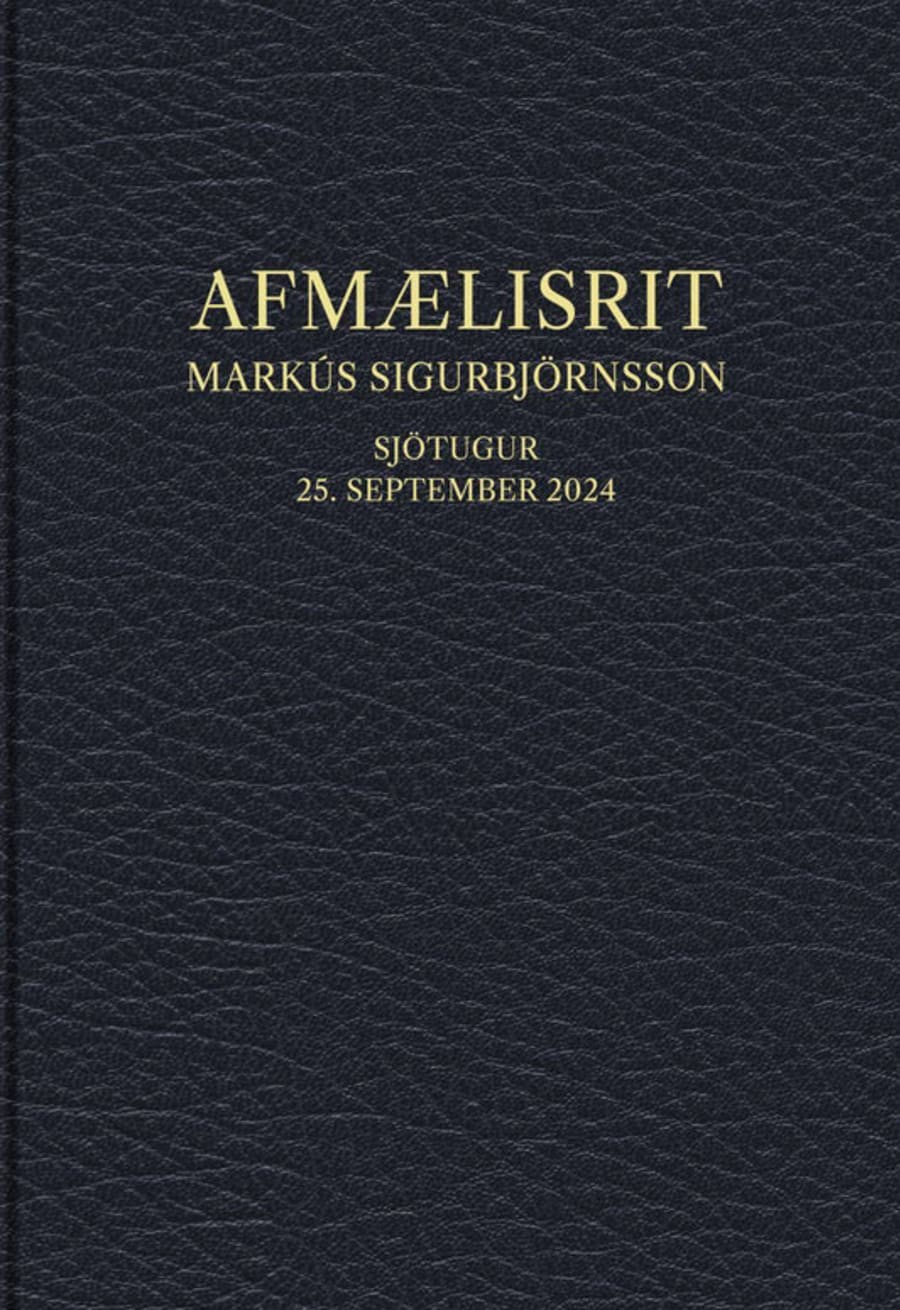 Afmælisrit: Markús Sigurbjörnsson sjötugur 25. september 2024