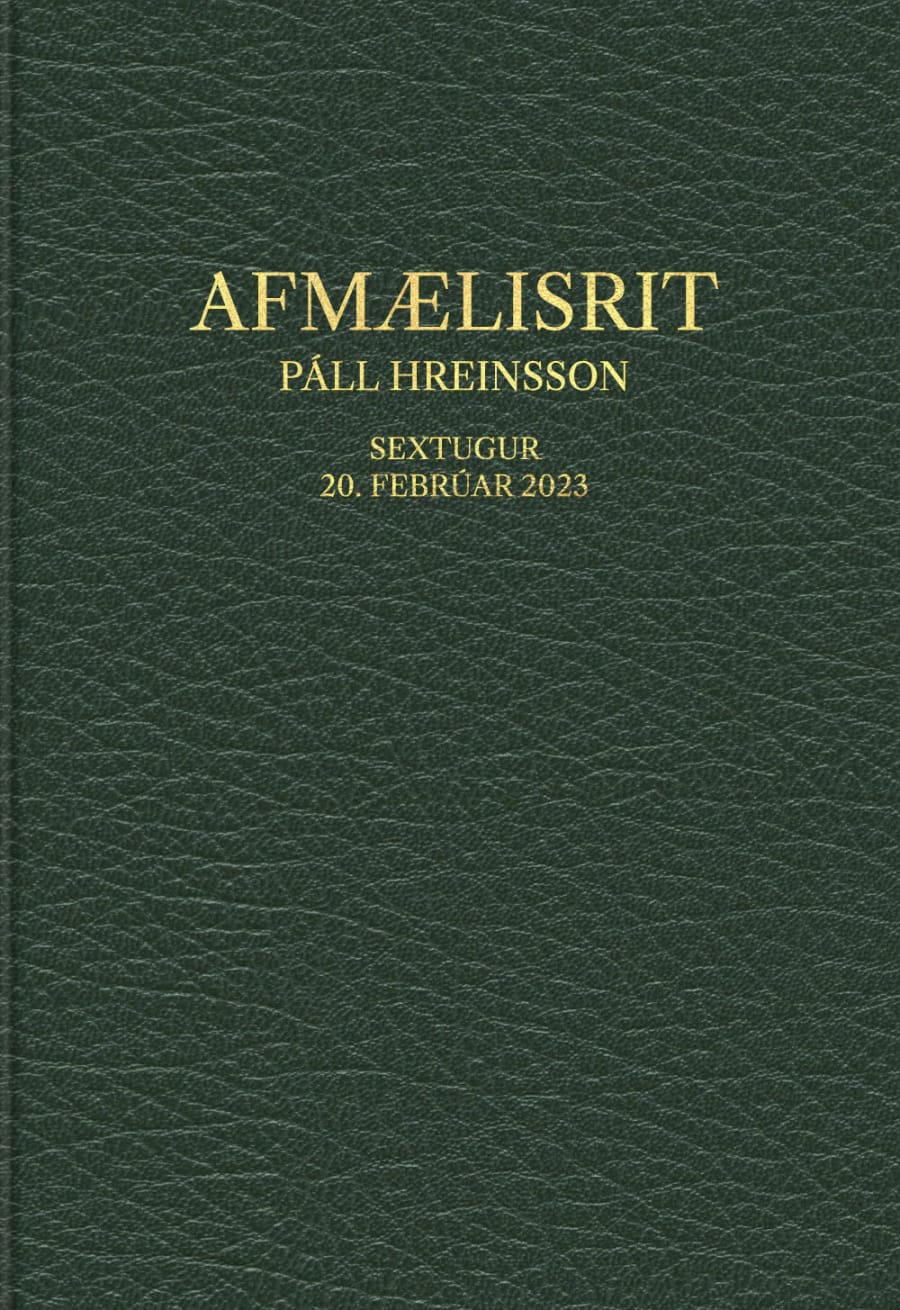 Afmælisrit: Páll Hreinsson sextugur 20. febrúar 2023