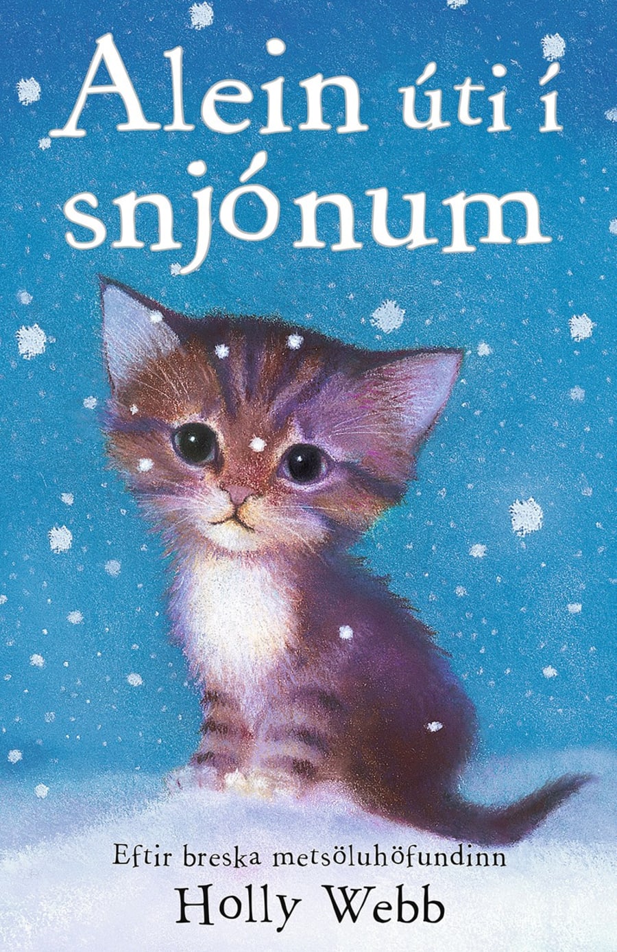 Alein úti í snjónum