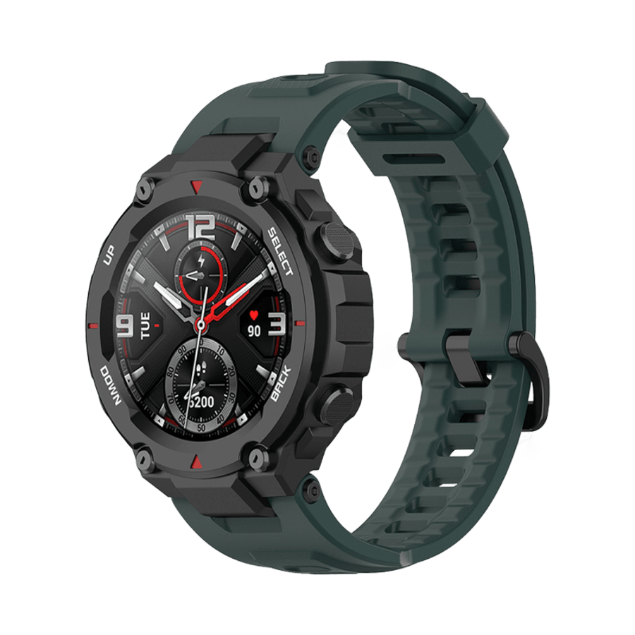 Amazfit T-Rex/T-Rex Pro - Dökkgræn sílíkon ól