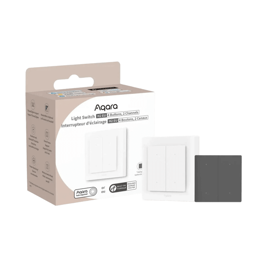 Aqara Light Switch H2 Matter ljósrofi - 4 hnappar