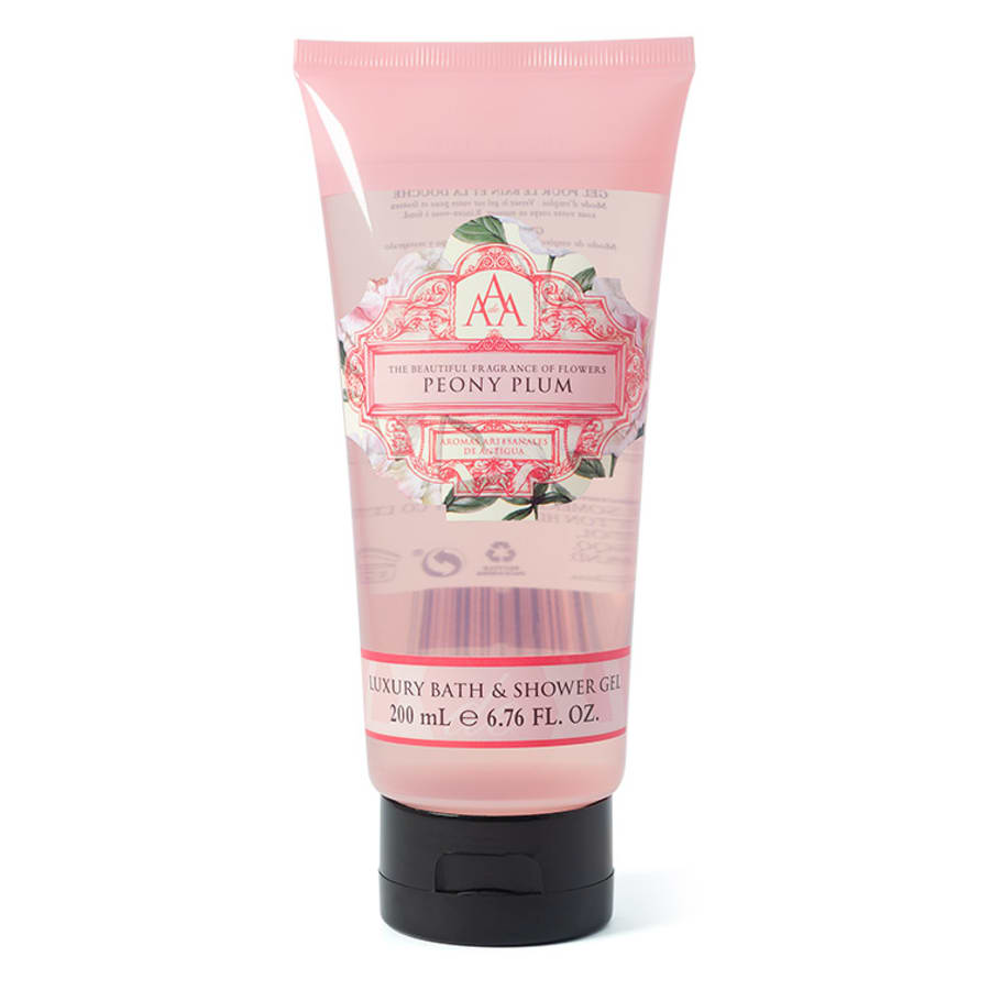 Aromas Artesanales de Antigua - Luxury Bath & Shower Gel Peony Plum 200 ml