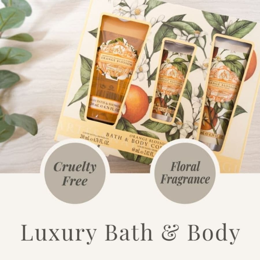 Aromas Artesanales de Antigua Floral Orange Blossom Bath & Body Collection