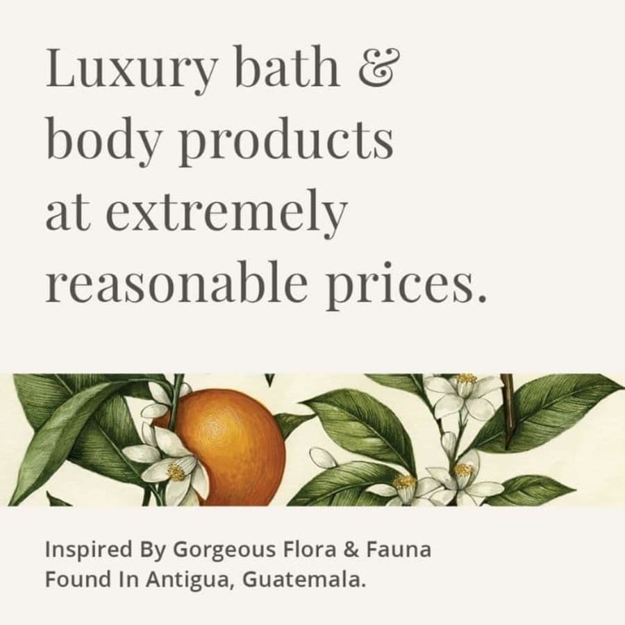 Aromas Artesanales de Antigua Floral Orange Blossom Bath & Body Collection