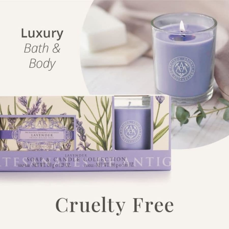 Aromas Artesanales de Antigua Lavender Gjafa- og dekursett 150 gr