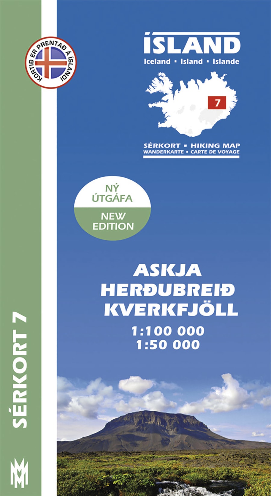Askja, Herðubreið, Kverkfjöll 1:100 000 - Sérkort 7