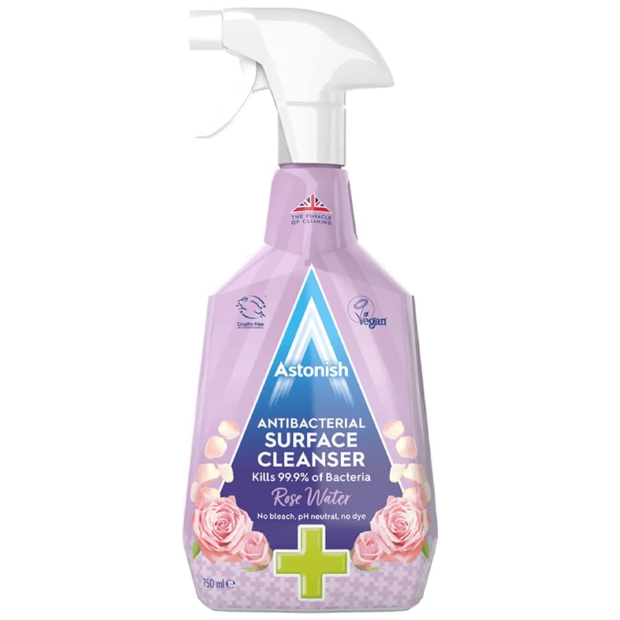 Astonish Antibacterial Surface Cleanser Rose Water 750ml