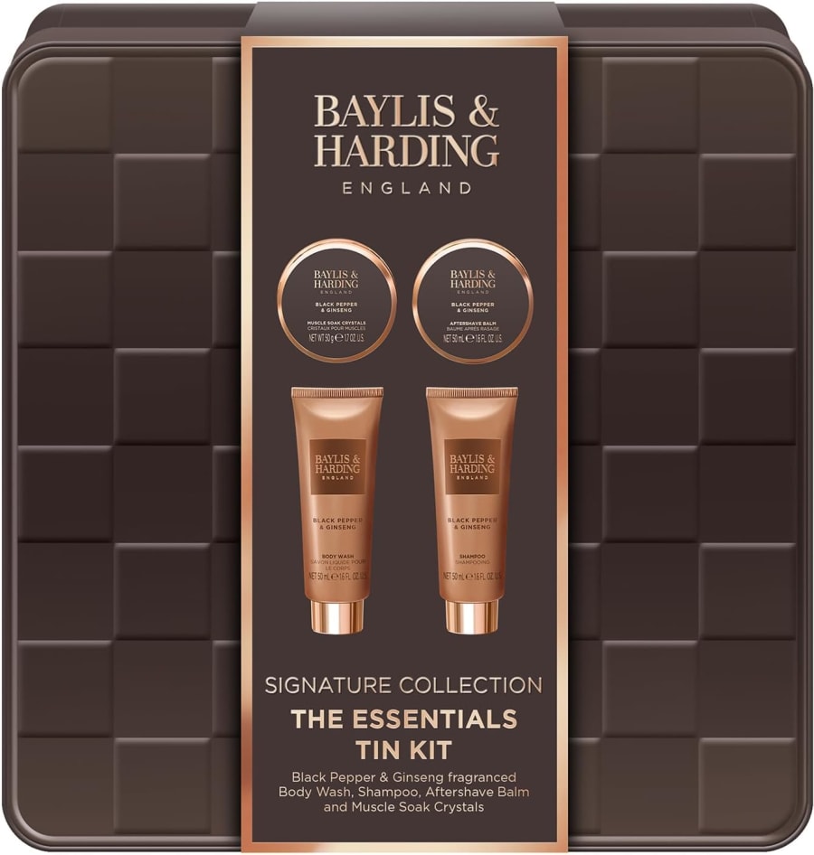 Baylis & Harding  Black Pepper and ginseng, gjafasett fyrir herra, The Essentials Kit
