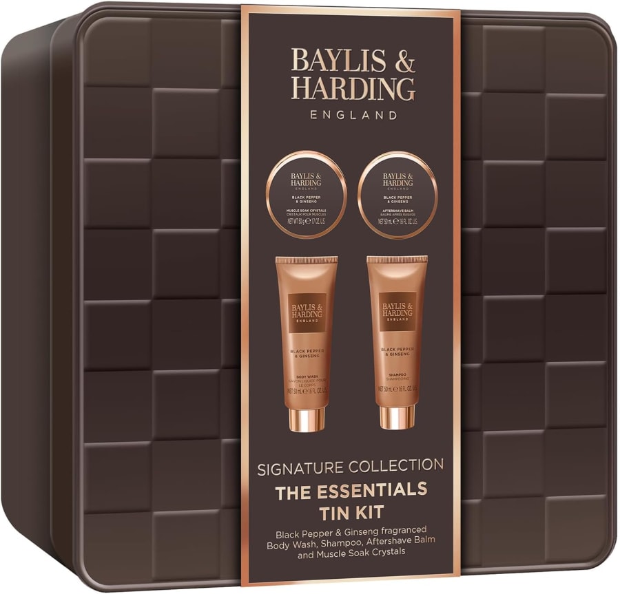 Baylis & Harding  Black Pepper and ginseng, gjafasett fyrir herra, The Essentials Kit