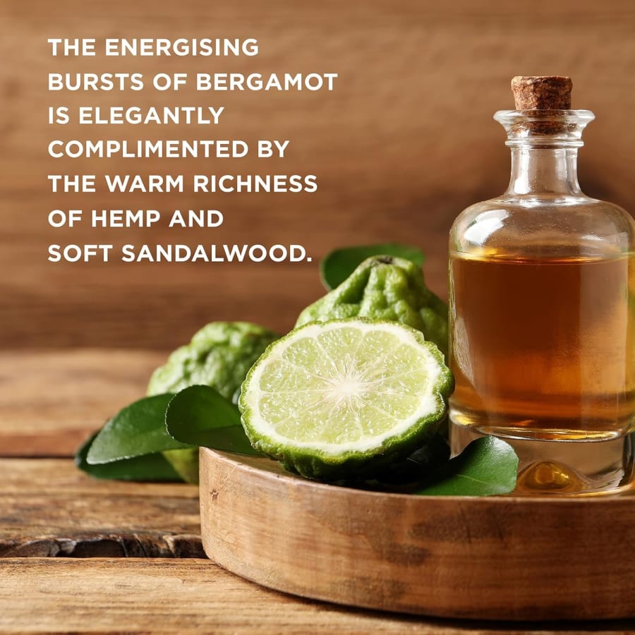 Baylis & Harding Bergamot, Hemp & Sandalwood Refreshing Tvennu Gjafasett