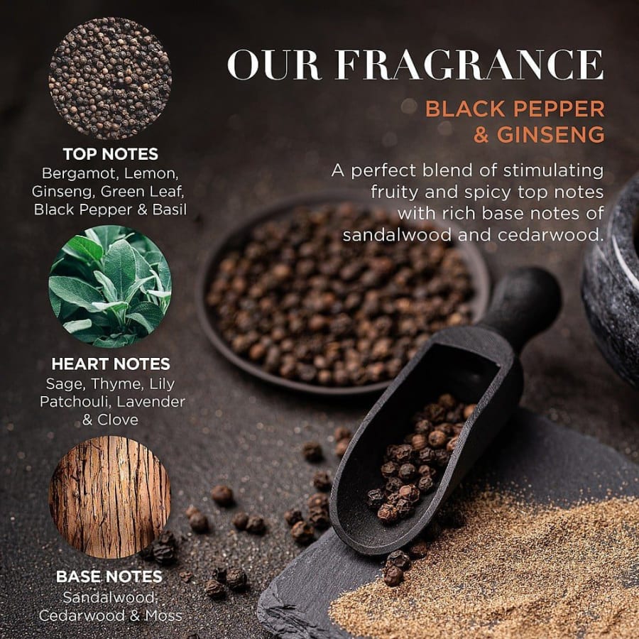 Baylis & Harding Black Pepper & Ginseng Ferða- og gjafasett fyrir herra