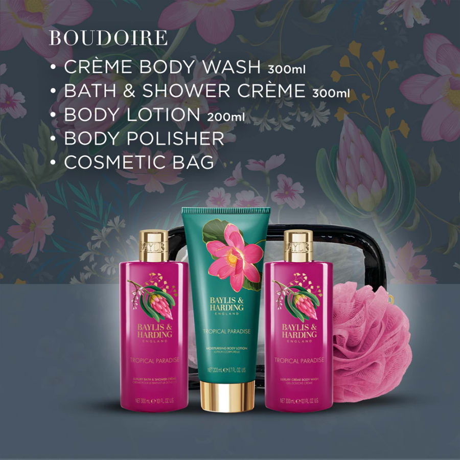 Baylis & Harding Boudoire Snyrtivörugeymsla og baðvöru gjafasett