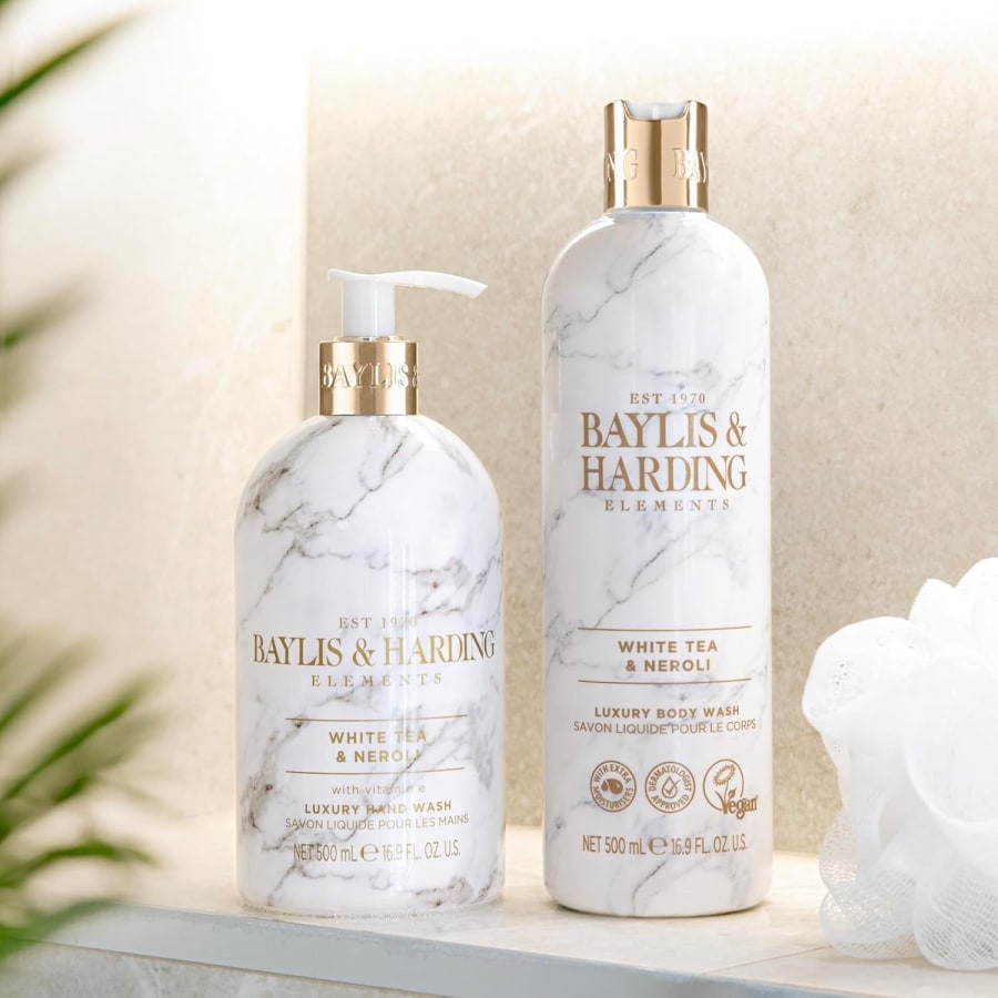 Baylis & Harding Elements White Tea & Neroli Lúxus Bað- og Sturtusápa 500 ml