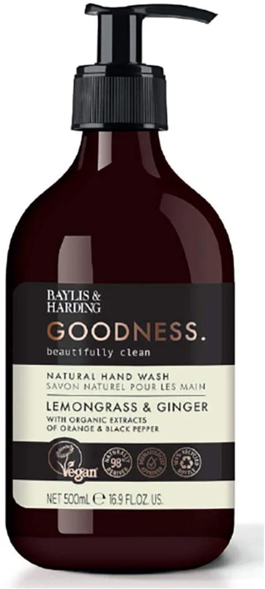 Baylis & Harding Goodness Lemongrass & Ginger Handsápa 500 ml