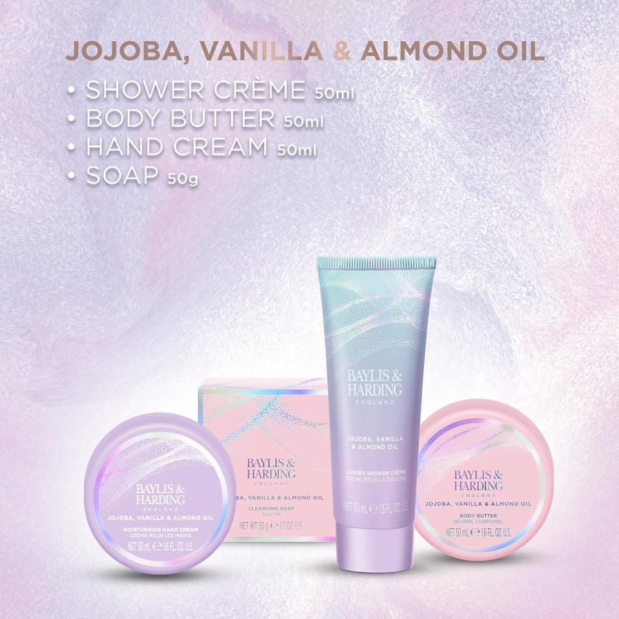 Baylis & Harding Jojoba, Vanilla & Almond Oil Lúxus Dekur Sett