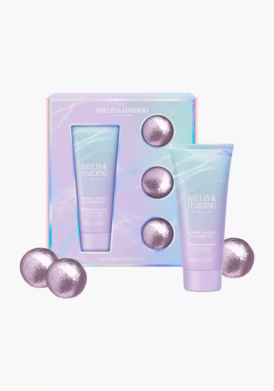 Baylis & Harding Jojoba, Vanillu & Möndlu Olía, Lúxus Draumkent Baðvöru Gjafasett