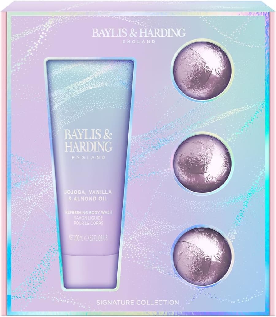 Baylis & Harding Jojoba, Vanillu & Möndlu Olía, Lúxus Draumkent Baðvöru Gjafasett