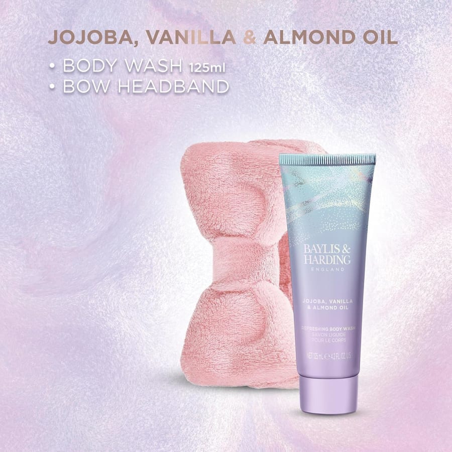 Baylis & Harding Jojoba, Vanillu & Möndluolíu Lúxus Gjafasett með Hárbandi
