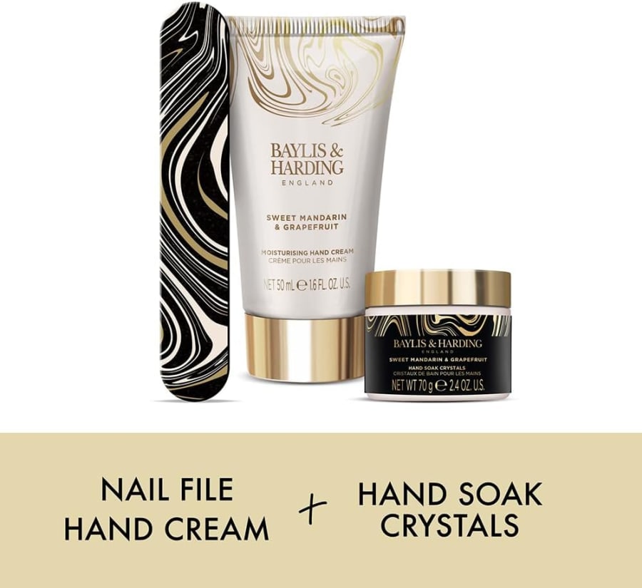 Baylis & Harding Mulberry Fizz gjafasett sem inniheldur Sturtusápa 2 x 30ml 2 + 50 gr sápustykki.