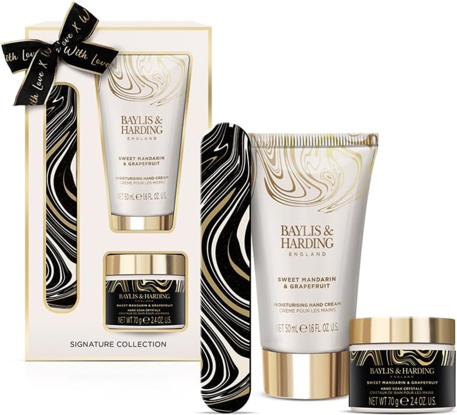Baylis & Harding Mulberry Fizz gjafasett sem inniheldur Sturtusápa 2 x 30ml 2 + 50 gr sápustykki.
