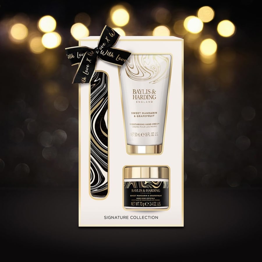 Baylis & Harding Mulberry Fizz gjafasett sem inniheldur Sturtusápa 2 x 30ml 2 + 50 gr sápustykki.