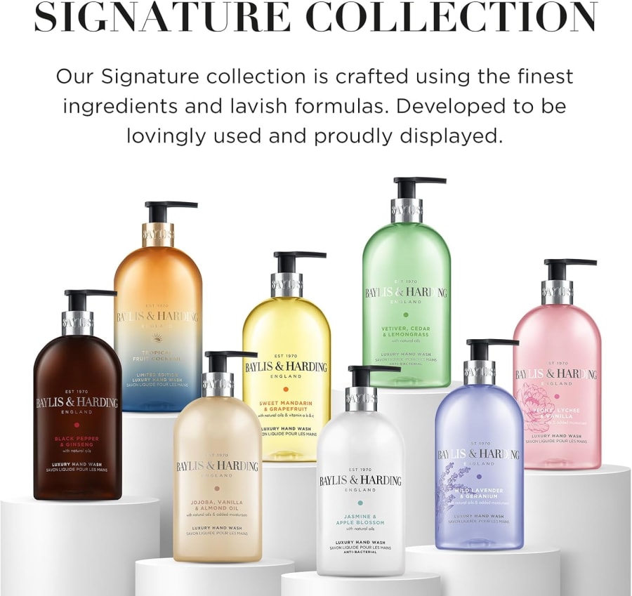 Baylis & Harding Signature handsápa með villtri lavender og geranium 500 ml