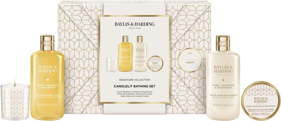 Baylis & Harding Sweet Mandarin & Grapefruit Candlelit Baðvöru Gjafasett