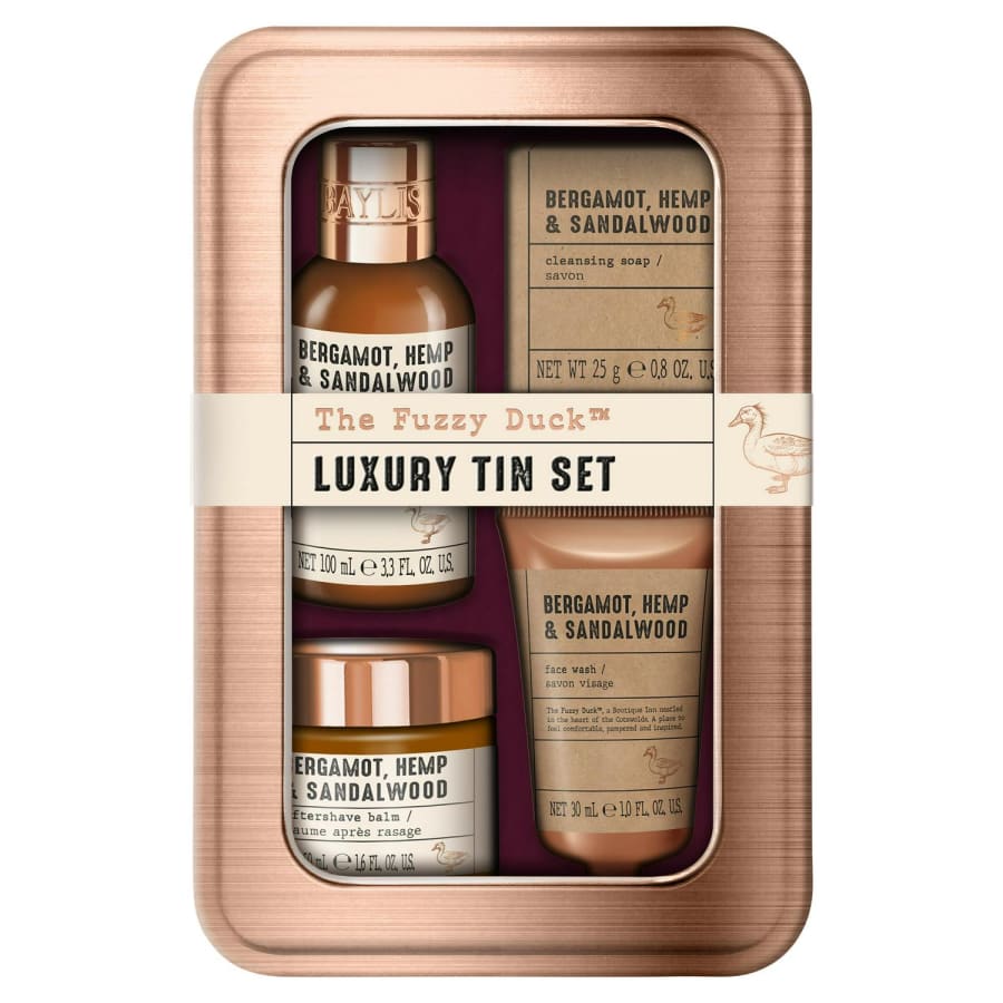 Baylis & Harding the Fuzzy Duck Bergamot Hemp & Sandalwood Luxury gjafasett fyrir herra