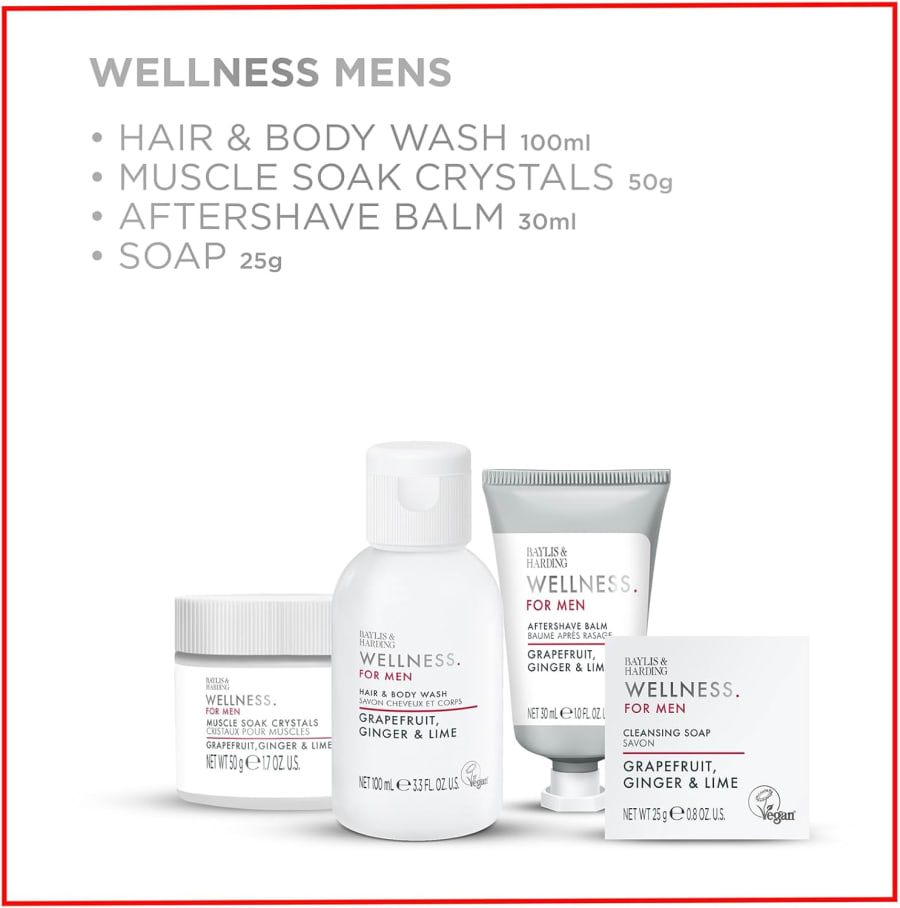 Baylis & Harding Wellness Fyrir Herran Nauðsynlegt Gjafasett fyrir hans vellíðan