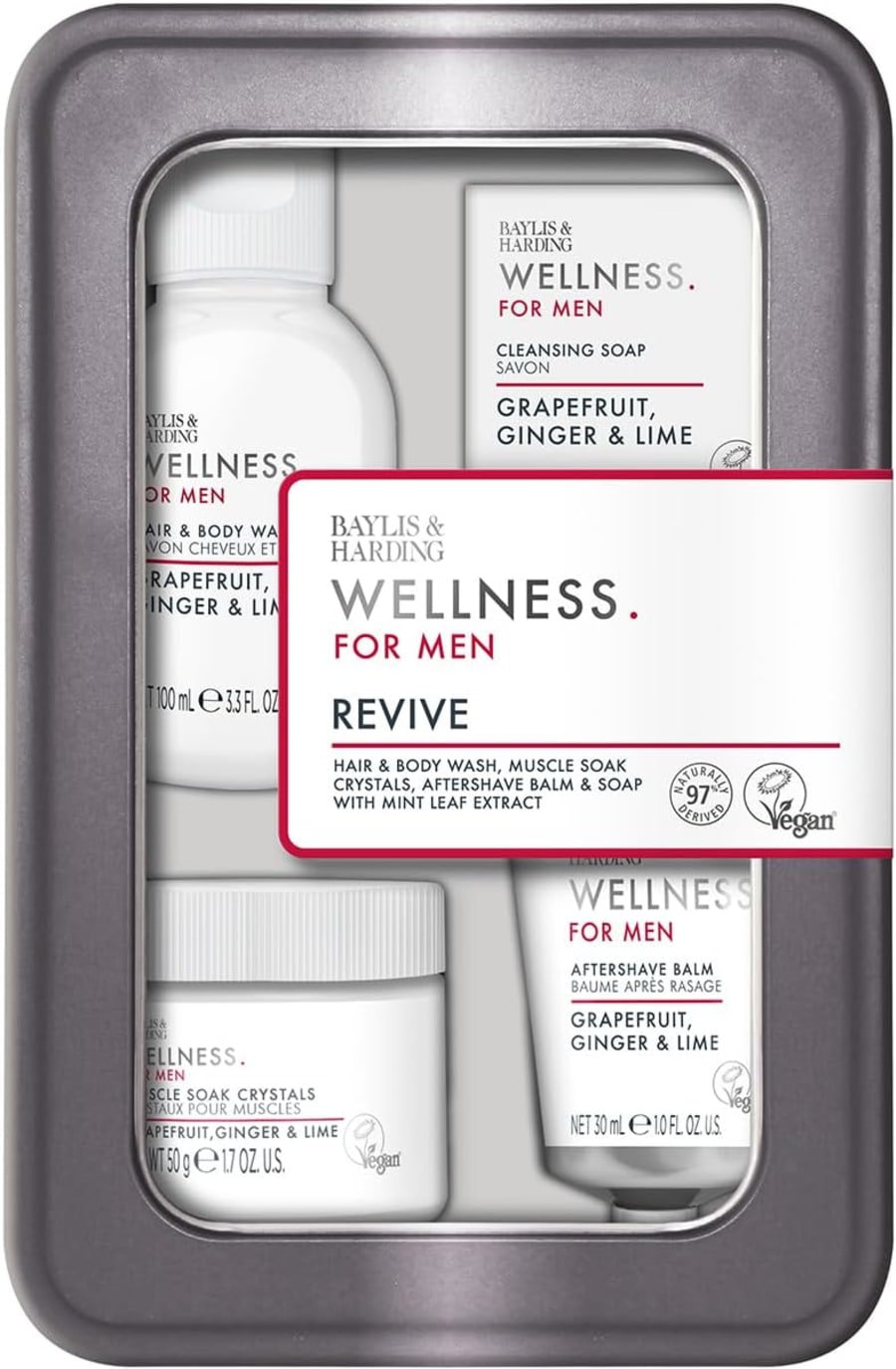 Baylis & Harding Wellness Fyrir Herran Nauðsynlegt Gjafasett fyrir hans vellíðan