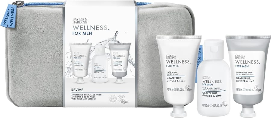 Baylis & Harding Wellness Snyrtitaska full af snyrtivörum fyrir herra