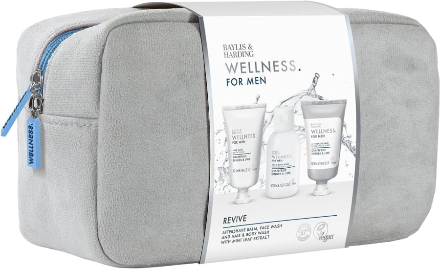 Baylis & Harding Wellness Snyrtitaska full af snyrtivörum fyrir herra