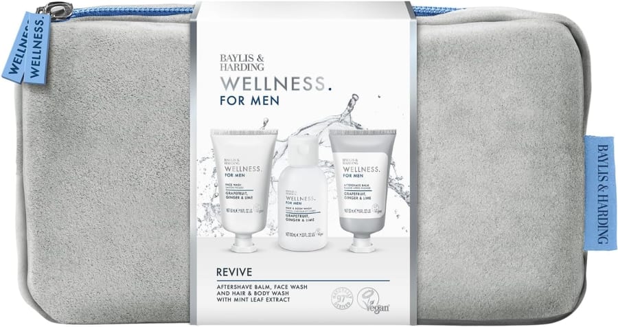 Baylis & Harding Wellness Snyrtitaska full af snyrtivörum fyrir herra