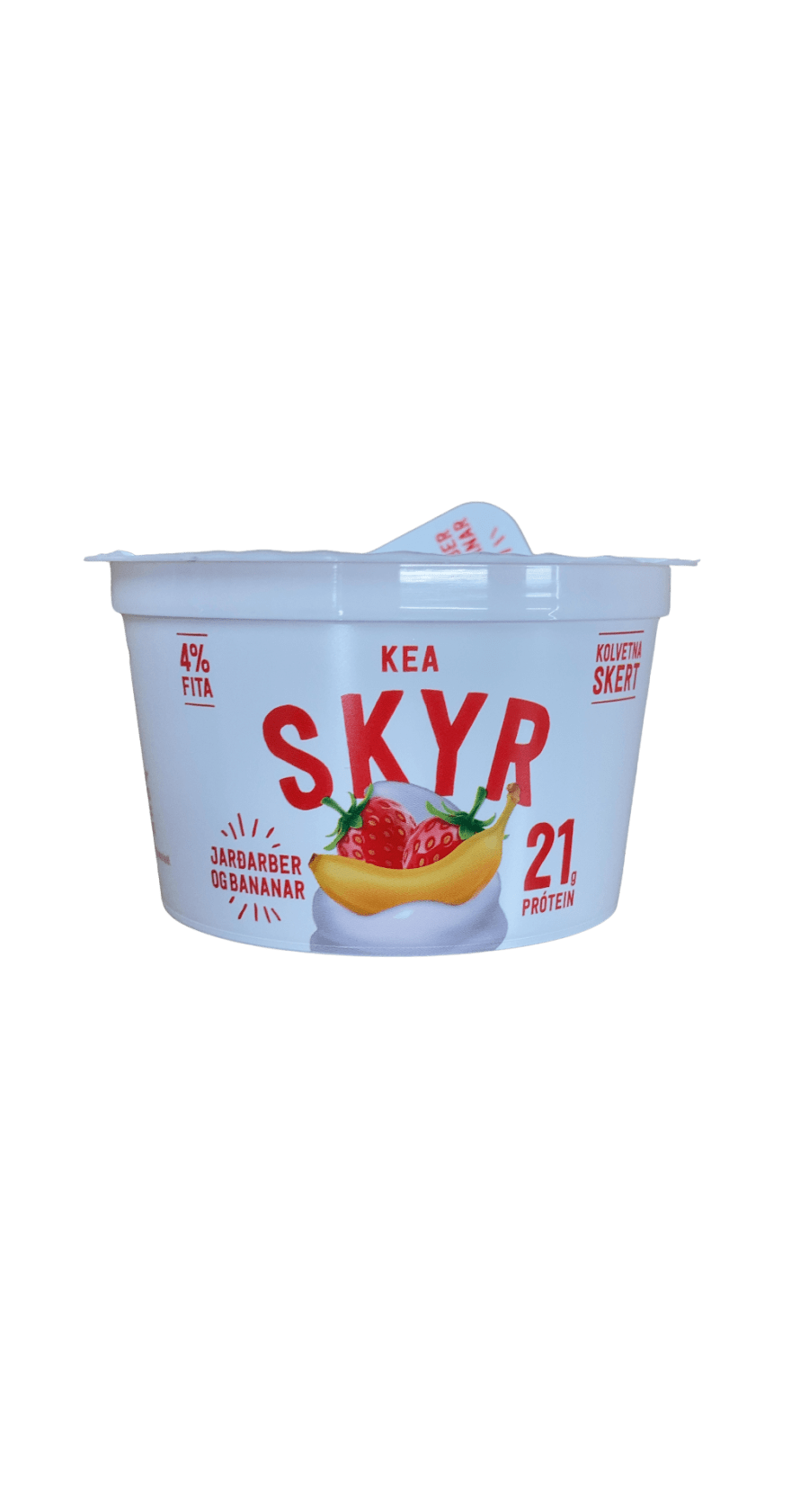Kea Skyr Jarðarber Og Bananar Laktósalaust 200 g