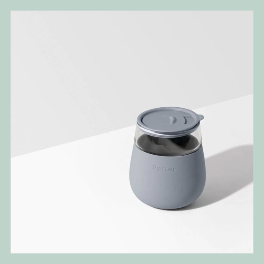 Porter glas með loki – Slate