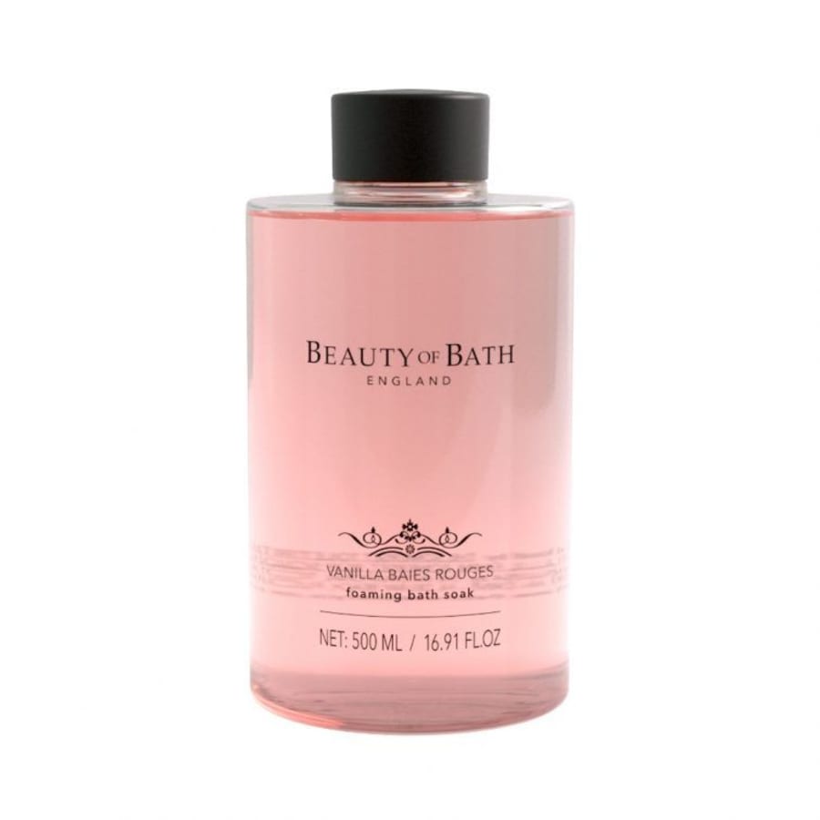 Beauty of Bath Vanilla Baies Rouges Freyðandi Bath Soak