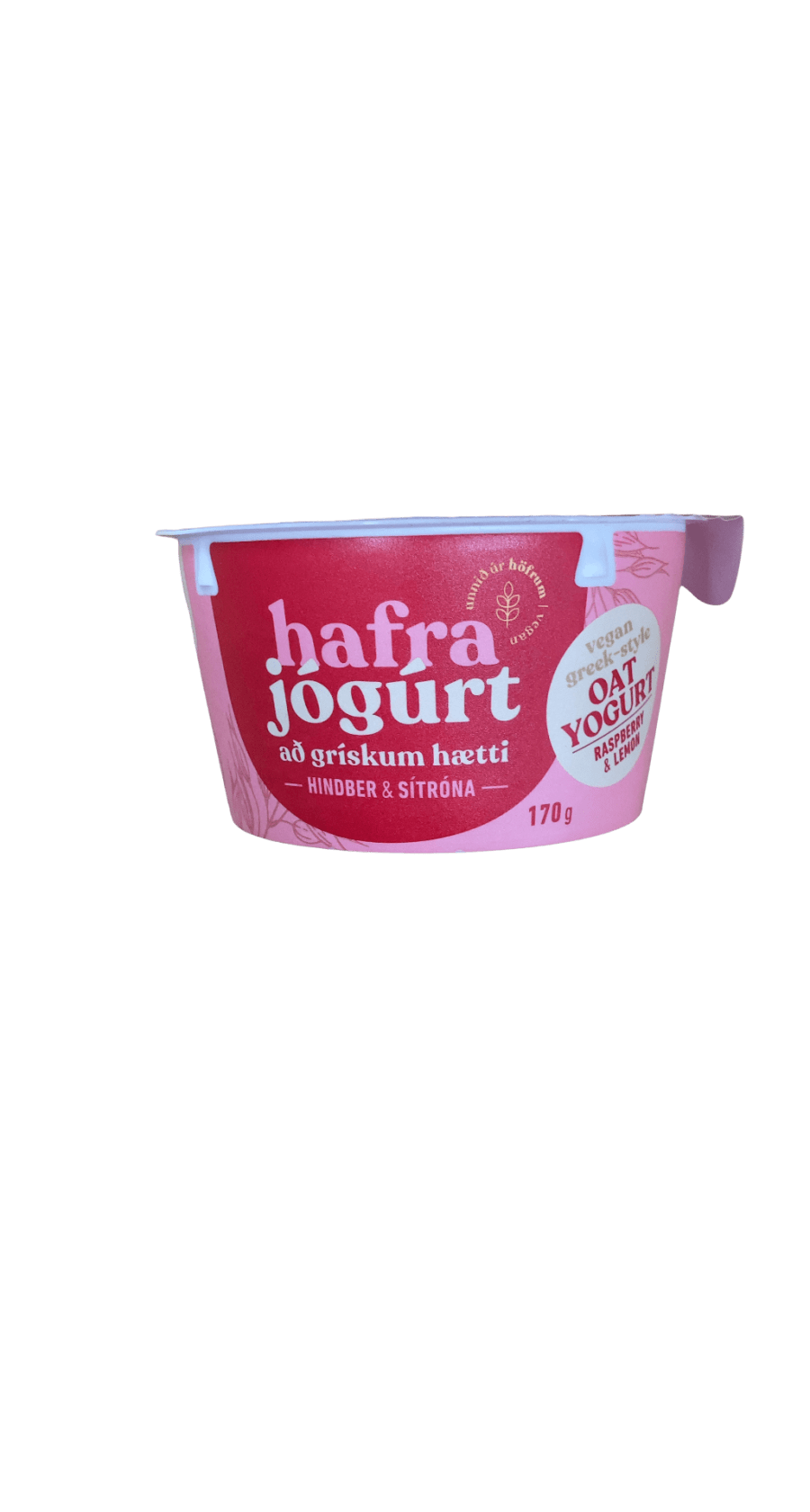 Hafra Jógúrt Að Grískum Hætti Hindber & Sítróna 170 g