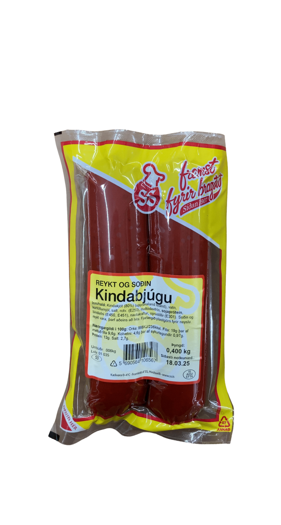 SS Kindabjúgu Reykt og soðin 400 g
