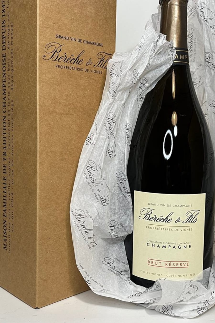 Bereche et Fils Brut Reserve Magnum - 1,5 lítra flaska í gjafakassa