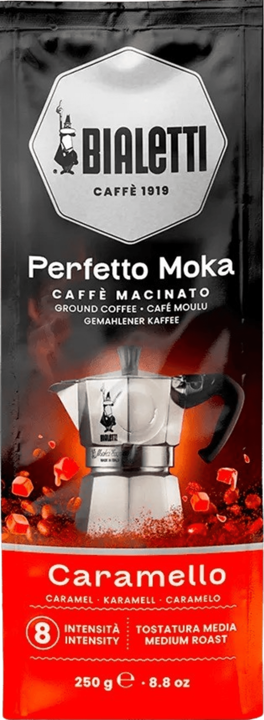 Bialetti Karamellu Kaffi  250g malað