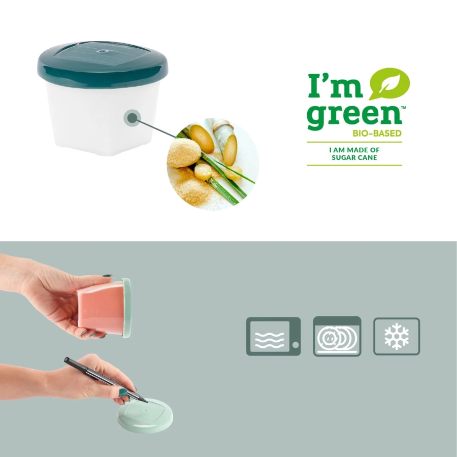 Bio-sourced Babybols Food Storage – matarbox 8 stkx250ml + 8 stkx180 ml