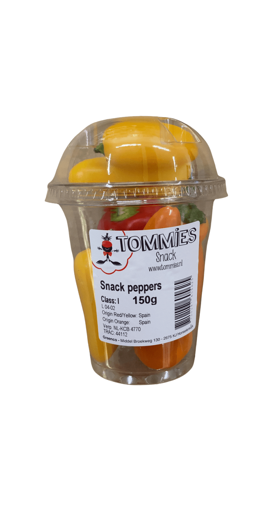 Tommies snakkpaprikur 150 g