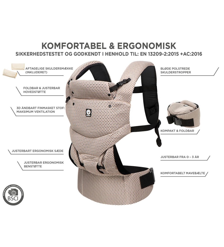 Burðarpoki Urban Comfort ljós