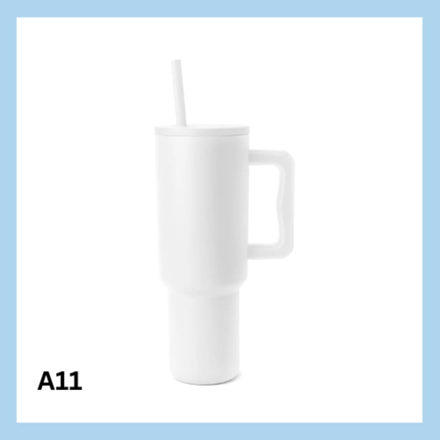 Sérmerktur stálbrúsi með röri 1200ml – 13 litir