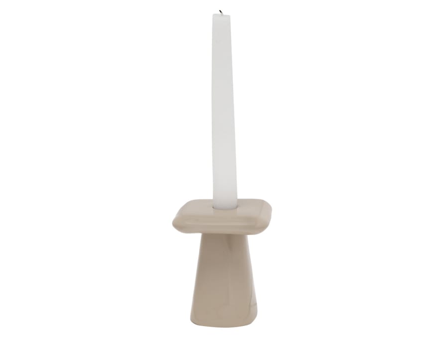 Candle Holder Roca Small Warm Grey
