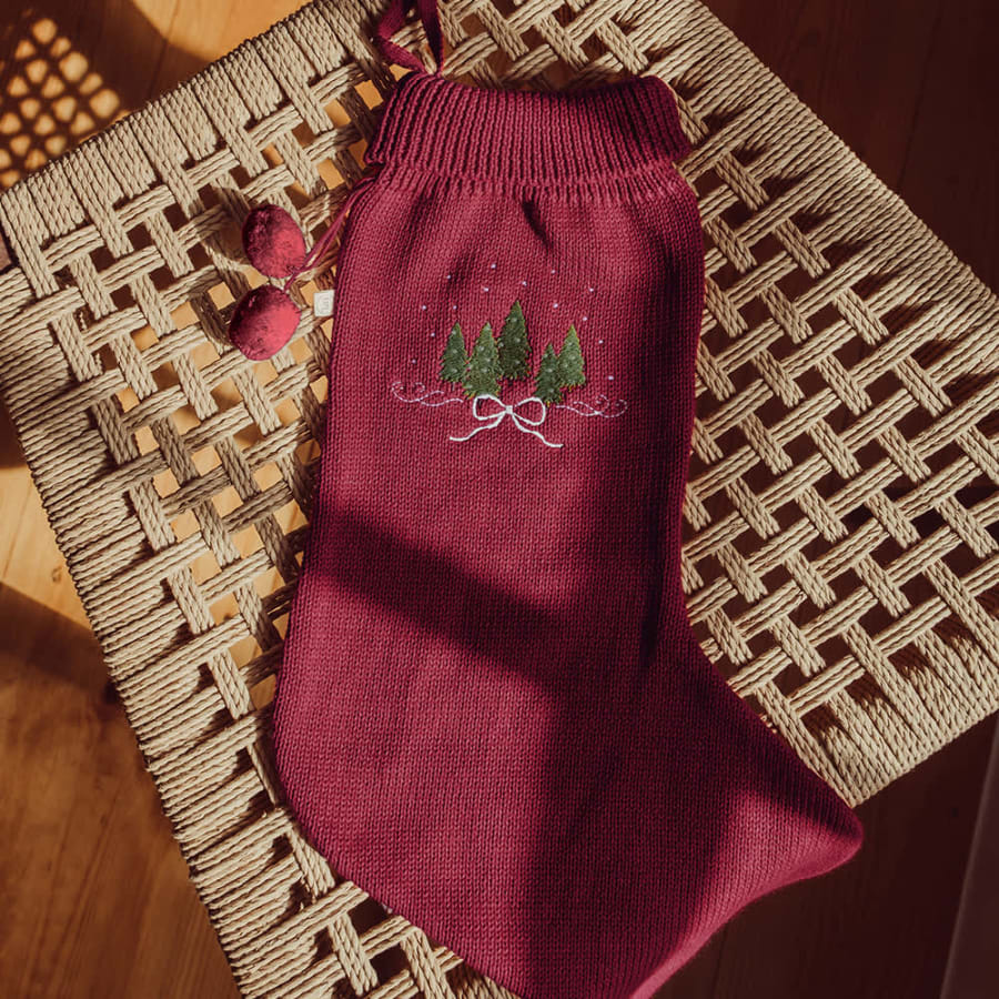 Carly christmas sock – Rhubarb