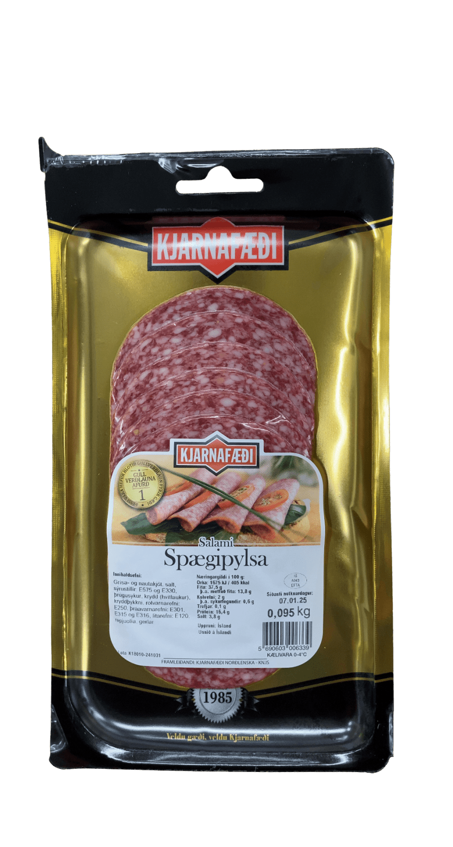 Kjarnafæði Salami Spægipylsa 95 g