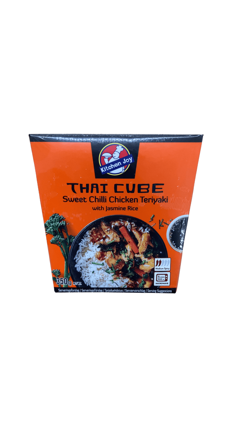 Kitchen Joy Taílenskur kubbur – Sæt chilli kjúklingur teriyaki með jasmin hrísgrjónum 350 g
