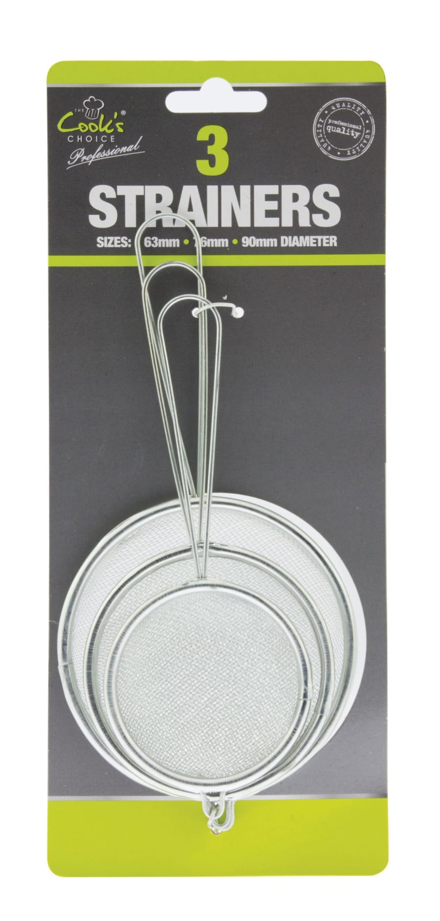 Cook´s Choice sigti, 3 stk / Cook´s Choise sigti þrjár stærðir 3 í pakka